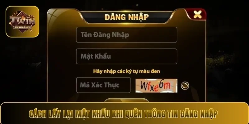 Cách lấy lại mật khẩu khi quên thông tin đăng nhập 